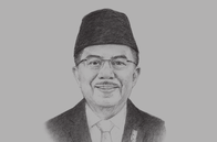 Sketch of <p>Muhammad Jusuf Kalla, Vice-President</p>
