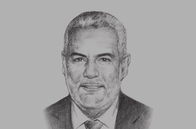 Sketch of <p>Abdel-Ilah Benkiran, Head of Government </p>
