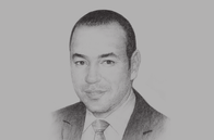 Sketch of <p> His Majesty King Mohammed VI</p>
