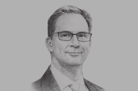 Sketch of <p>Tobias Ellwood, MP and Minister for the Middle East and North Africa, UK Foreign and Commonwealth Office</p>
