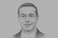 Sketch of <p> Mohammed Boussaid, Minister of Economy and Finance</p>
