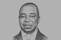 Sketch of <p>Pierre Moussa, President, CEMAC Commission</p>

