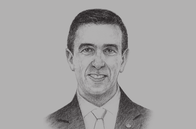 Sketch of <p>Ali Haddad, President, Forum des Chefs d’Entreprise (FCE)</p>
