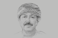 Sketch of <p>Hamood Sangour Al Zadjali, Executive President, Central Bank of Oman (CBO)</p>
