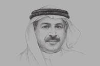 Sketch of <p>Khalifa Mohammed Al Kindi, Chairman, Central Bank of the UAE</p>
