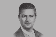 Sketch of <p>President Enrique Peña Nieto</p>
