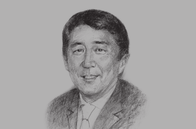 Sketch of <p>Shinzo Abe, Prime Minister of Japan</p>
