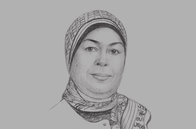 Sketch of <p>Boutheina Ben Yaghlane Ben Slimane, General Manager, Caisse des Dépôts et Consignations (CDC)</p>
