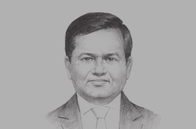 Sketch of <p>Upul Jayasuriya, Chairman, Board of Investment (BOI)</p>
