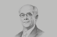 Sketch of <p>Ricardo Luna Mendoza, Minister of Foreign Affairs</p>
