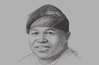 Sketch of <p>Akinwunmi Ambode, Governor of Lagos State</p>
