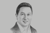 Sketch of <p>Garibaldi Thohir, President Director, Adaro Energy</p>
