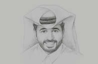 Sketch of <p>Abdulaziz bin Nasser Al Khalifa, CEO, Qatar Development Bank (QDB)</p>
