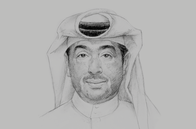 Sketch of <p>Fahad Rashid Al Kaabi, CEO, Manateq</p>
