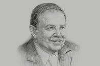 Sketch of <p>President Abdelaziz Bouteflika</p>
