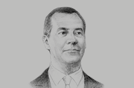 Sketch of <p>Dmitry Medvedev, Prime Minister of Russia</p>
