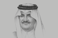 Sketch of <p>Prince Saud bin Nayef Al Saud, Governor, Eastern Province</p>
