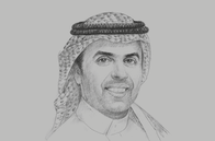 Sketch of <p>Ibrahim Al Omar, Governor, Saudi Arabian General Investment Authority (SAGIA)</p>
