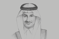 Sketch of <p>Ahmed Al Khateeb, Chairman, Saudi Arabian Military Industries (SAMI); and Advisor to the Minister of Defence</p>
