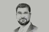 Sketch of <p>Khalid Al Kayed, CEO, Bank Nizwa</p>
