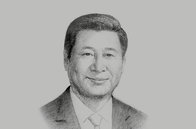 Sketch of <p>Xi Jinping, President, People’s Republic of China</p>
