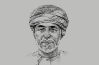 Sketch of <p>Sultan Qaboos bin Said Al Said</p>
