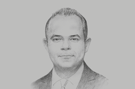 Sketch of <p>Mohamed Farid Saleh, Chairman, Egyptian Stock Exchange (EGX)</p>
