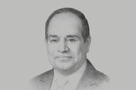 Sketch of <p>President Abdel Fattah El Sisi</p>

