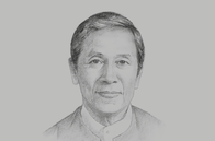 Sketch of <p>U Kyaw Win, Minister of Planning and Finance</p>
