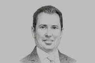 Sketch of <p>Slim Feriani, Minister of Industry and Small and Medium-sized Enterprises</p>
