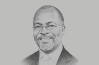 Sketch of <p>President John Pombe Joseph Magufuli</p>
