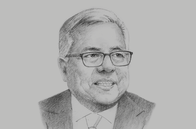 Sketch of <p>Ramon M Lopez, Secretary, Department of Trade and Industry (DTI)</p>
