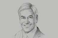 Sketch of <p>Sebastián Piñera Echenique, President of Chile</p>
