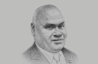 Sketch of <p>Clarence Hoot, Acting Managing Director, Investment Promotion Authority (IPA)</p>
