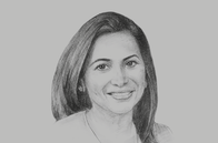 Sketch of <p>Patricia Ghany, President, American Chamber of Commerce of Trinidad and Tobago</p>
