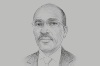 Sketch of <p>Ali Guelleh Aboubaker, Minister of Investment</p>
