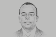 Sketch of <p>Mohamed Aramis, Minister of Decentralisation</p>
