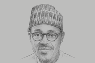 Sketch of <p>President Muhammadu Buhari</p>
