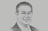 Sketch of <p>Mohamed Loukal, Governor, Bank of Algeria</p>
