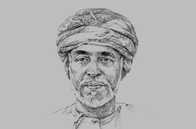 Sketch of <p>Sultan Qaboos bin Said Al Said</p>
