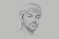 Sketch of <p>Tahir bin Salim Al Amri, Executive President, Central Bank of Oman (CBO)</p>
