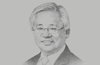 Sketch of <p>Serge Pun, CEO, New Yangon Development Company</p>
