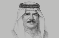 Sketch of <p>King Hamad bin Isa Al Khalifa</p>
