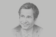 Sketch of <p>Mohamed Benchaâboun, Minister of Economy and Finance</p>
