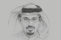 Sketch of <p>Hamad Buamim, President and CEO, Dubai Chamber of Commerce and Industry</p>
