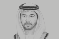 Sketch of <p>Sheikh Hamdan bin Zayed Al Nahyan, Ruler’s Representative in the Al Dhafra Region</p>
