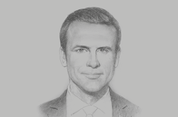 Sketch of <p>Emmanuel Macron, President of France</p>
