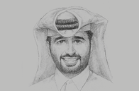 Sketch of <p>Abdulaziz bin Nasser Al Khalifa, CEO, Qatar Development Bank (QDB)</p>
