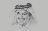 Sketch of <p>Sheikh Khalifa bin Jassim bin Mohammed Al Thani, Chairman, Qatar Chamber</p>
