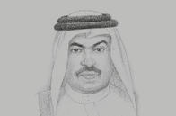 Sketch of <p>Ali bin Ahmed Al Kuwari, Minister of Commerce and Industry</p>
